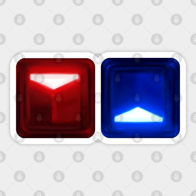 Beat Saber Blocks Sticker by JessySketches